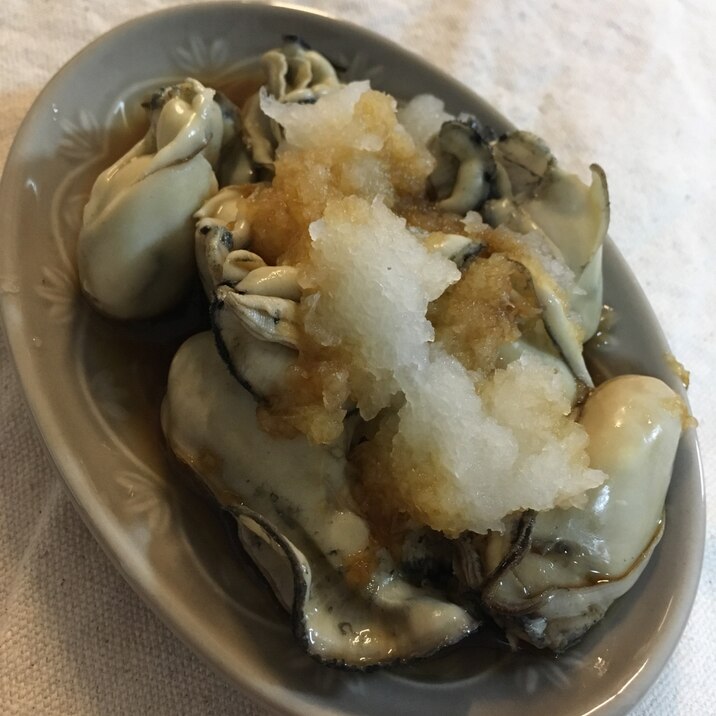 簡単おつまみ 牡蠣のおろしポン酢 レシピ 作り方 By Yu1299ka 楽天レシピ